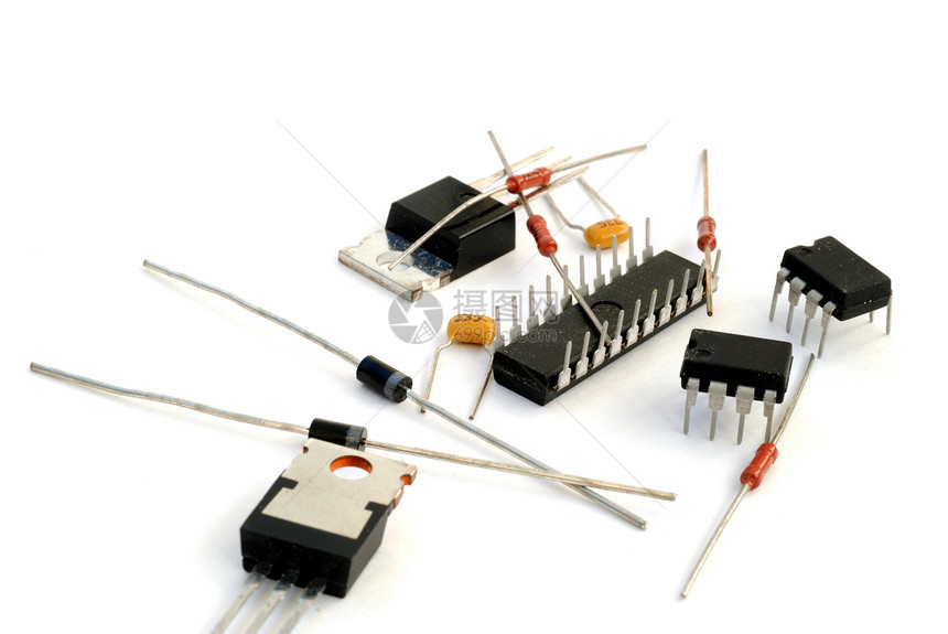 放射性半导体晶体元素集成电路电阻器行业晶振微电路电容器技术图片