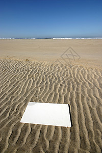 海滩宣传控制板海报账单海岸营销商业海浪黑板蓝色空白背景图片