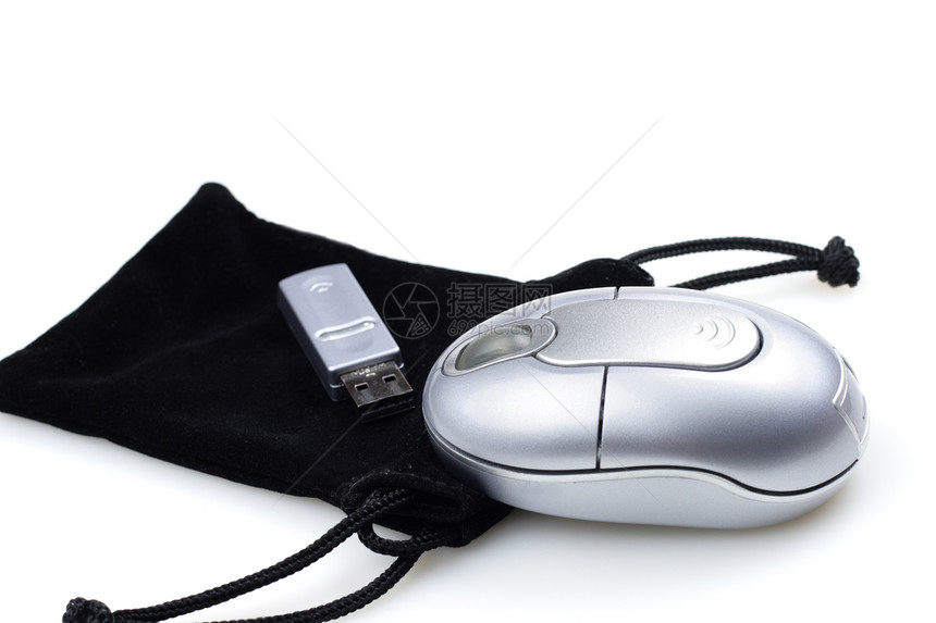 便携式鼠标和袋电脑老鼠硬件黑色电气输入电子产品配件笔记本白色图片