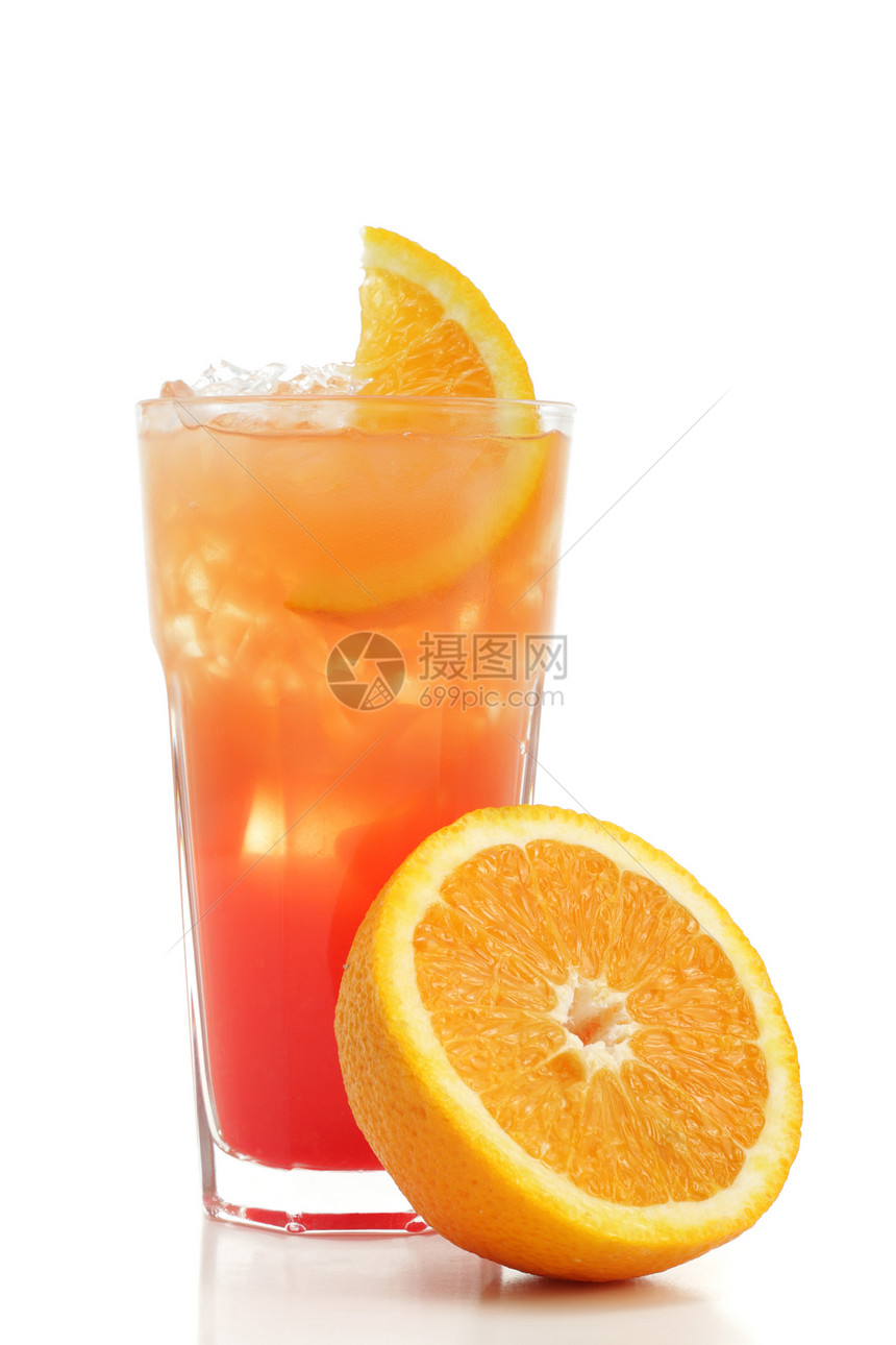 鸡尾酒  龙舌兰酒日出酒精烈酒玻璃红色橙子液体橙汁魅力白色图片