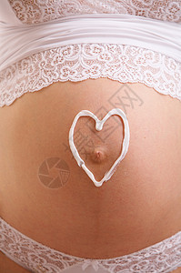 爱的符号符号婴儿母性新娘衣服女士压痛生活大肚腩奶油腹部背景图片