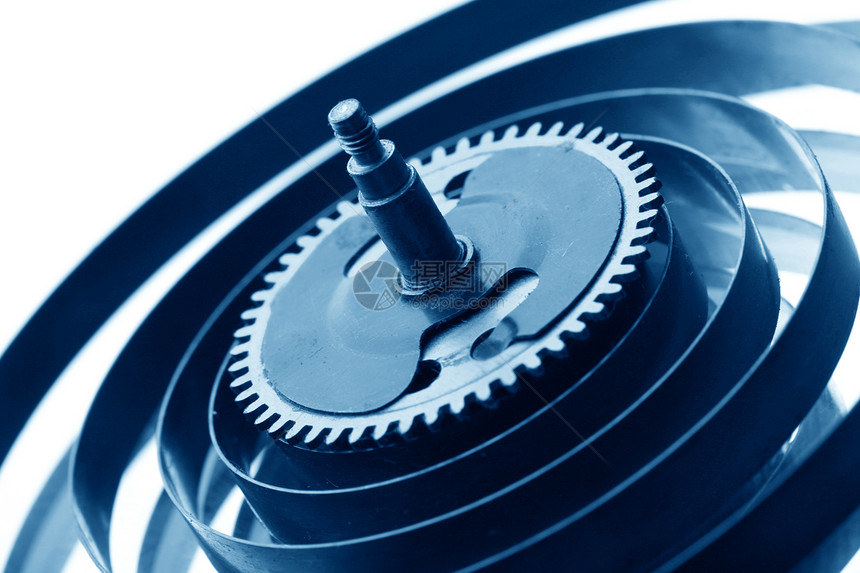 机械时钟装置齿轮旋转工作平衡时间工程引擎力量商业宏观图片