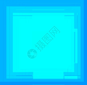 蓝色抽象背景立方体几何矩形背景图片