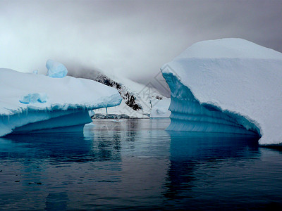 南极冰川背景图片