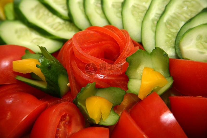 沙拉蔬菜辣椒重量胡椒厨房吸引力黄瓜食品花园沙拉肉质图片