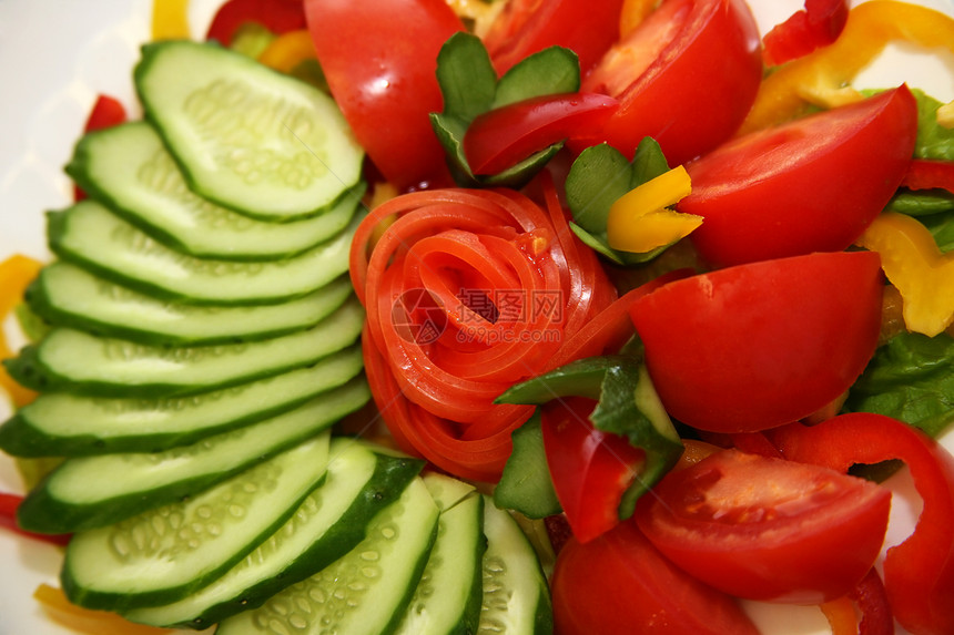 沙拉蔬菜黄瓜质量吸引力厨房胡椒食品种子肉质重量黄色图片