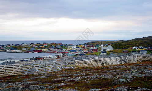 Mehamn 北北偏北的一个小地方北极光旅游栅栏公社旅行背景图片