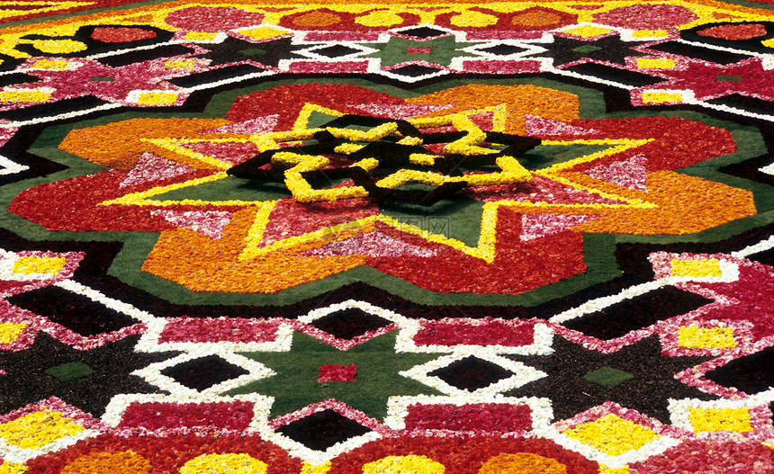 花地毯细节地毯文化地方旅游万花筒旅行景点传统正方形节日图片