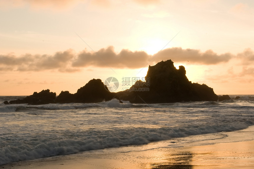 大南海岸线悬崖公园日落沿海海洋风景游客旅行海岸图片