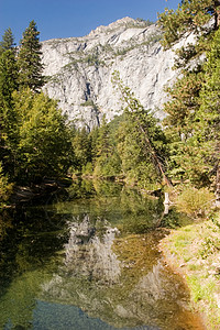 塞德娜Yosemite 山谷视图岩石公园全景树木旅行旅游高山环境峡谷国家背景