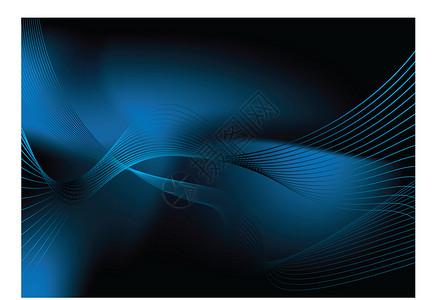蓝色模糊空白条纹液体波浪海浪曲线边界青色流动框架背景图片
