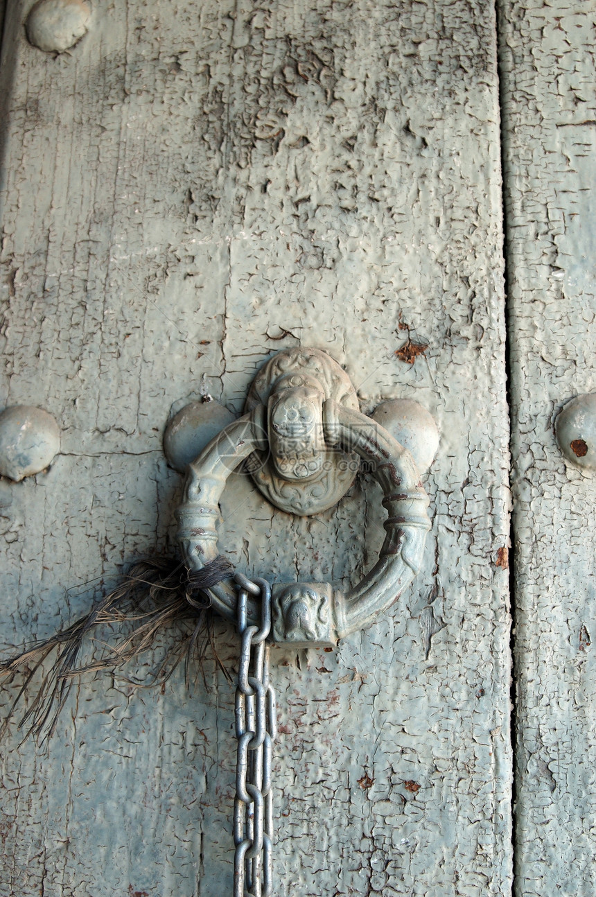 旧门入口质地钥匙锁匠木匠木头街道木材挂锁图片