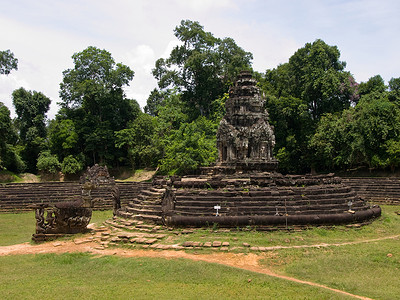 柬埔寨纪念碑Cambodian 圣庙风景背景