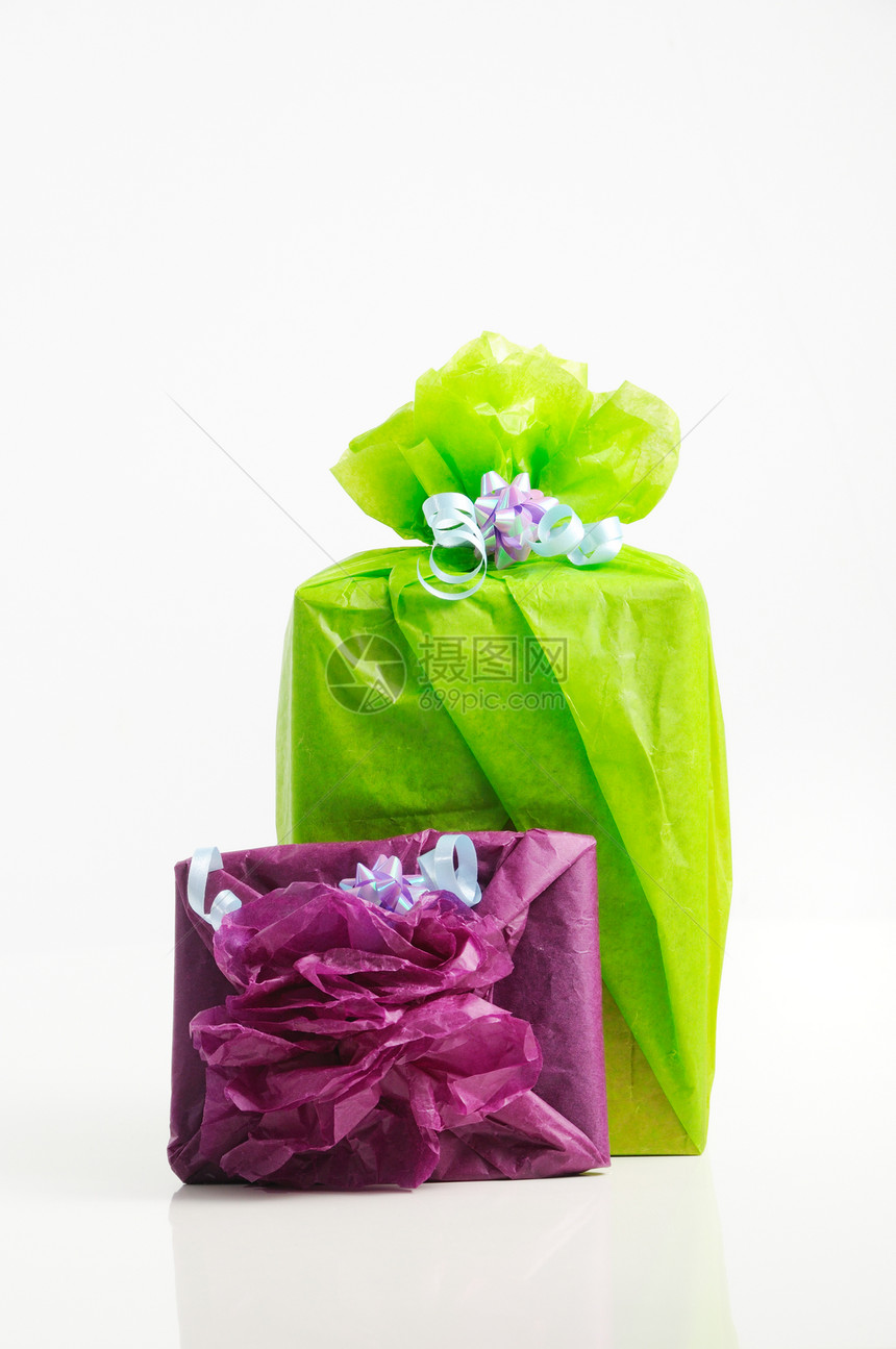 礼品盒周年信封包装展示纪念日绿色盒子图片