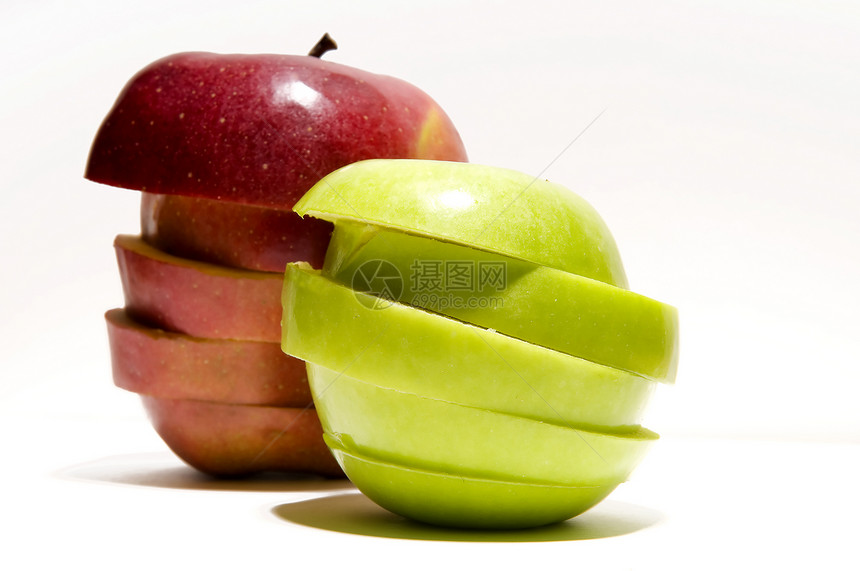 新鲜汉堡包红色食物水果营养绿色食品饮食健康维生素图片