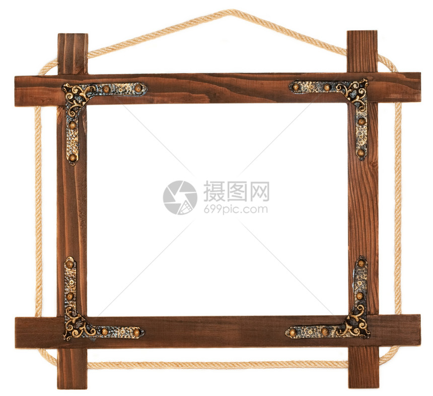 木制图片框木头镜框正方形边界持有者剪裁风格利润相框小路图片