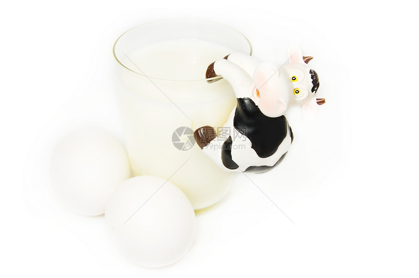 完美的早餐早餐杯子奶牛养分白色食物乳糖黑色牛奶奶制品农场图片