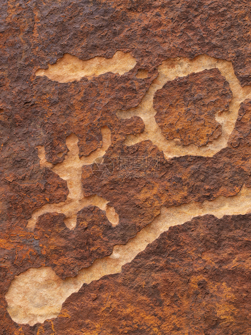 犹他南部的Petroglyphs涂鸦文明评书文化原住民历史雕刻品图片