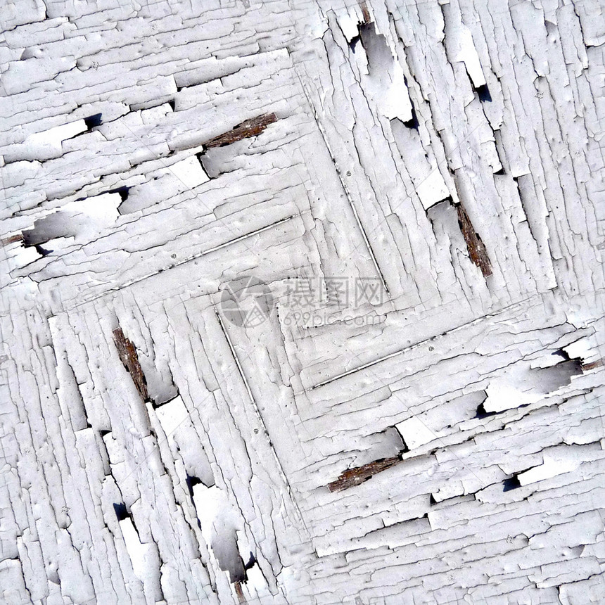 碎裂的白绘白画壁图案背景白色木材木头硬木剥皮裂缝材料墙纸图片