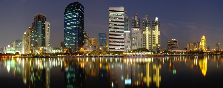 曼谷景观办公室玻璃建筑学旅行天际摩天大楼天空公寓公园图片
