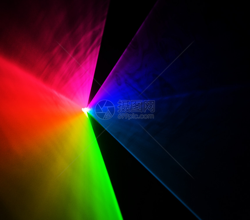 多彩激光量子绿色学校紫色科学黑色蓝色光纤插图白色图片