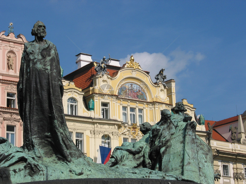 布拉格文化首都大教堂纪念碑旅游柱子博物馆废墟旅行历史图片