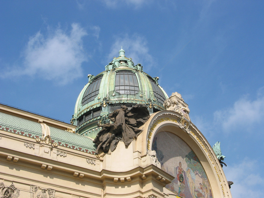 布拉格纪念碑柱子文化议会历史建筑学博物馆旅行正方形城堡图片