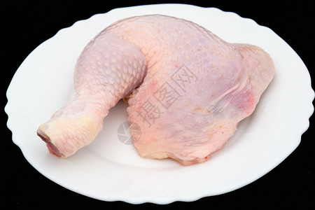 原鸡肉食物家禽白色动物粉色背景图片