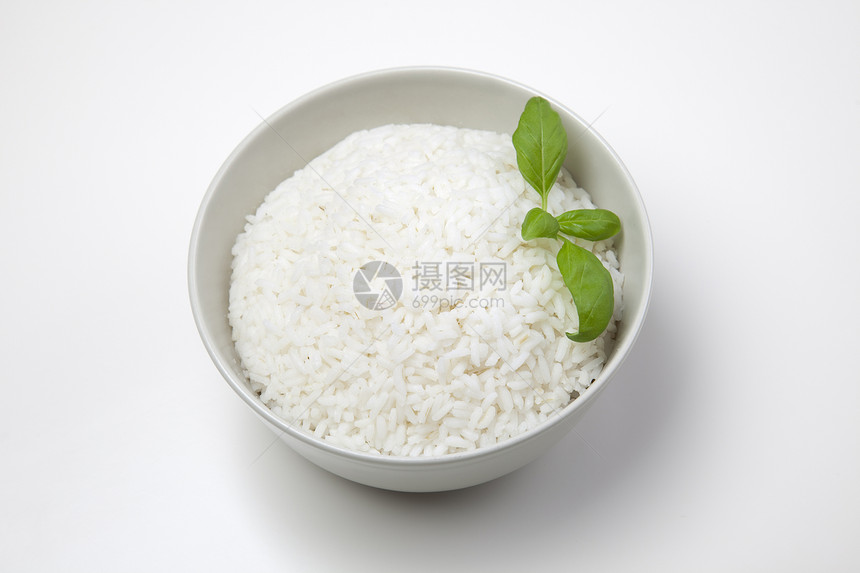 白米一碗白米 孤立在白上生活方式植物筷子谷类健康饮食香米吃饭主食文化酱汁图片