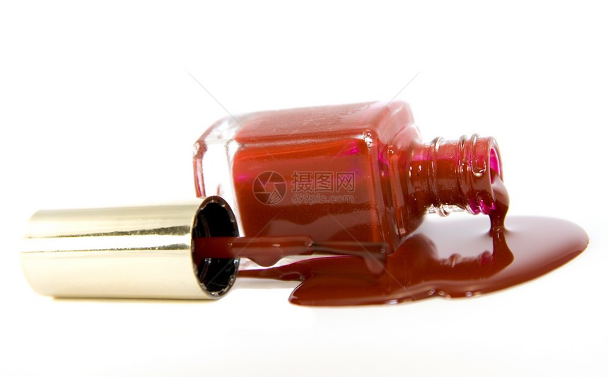 蛋浆抛光水坑红色小瓶液体手指绘画玻璃化妆品大嘴图片