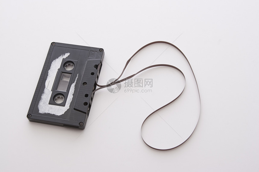 unroll 磁带盒式磁带立体声记录演示技术录音标签数据贮存塑料倒带图片