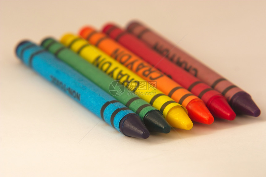 蜡笔颜色绘画染色补给品素描蓝色蜡笔画孩子学校红色图片