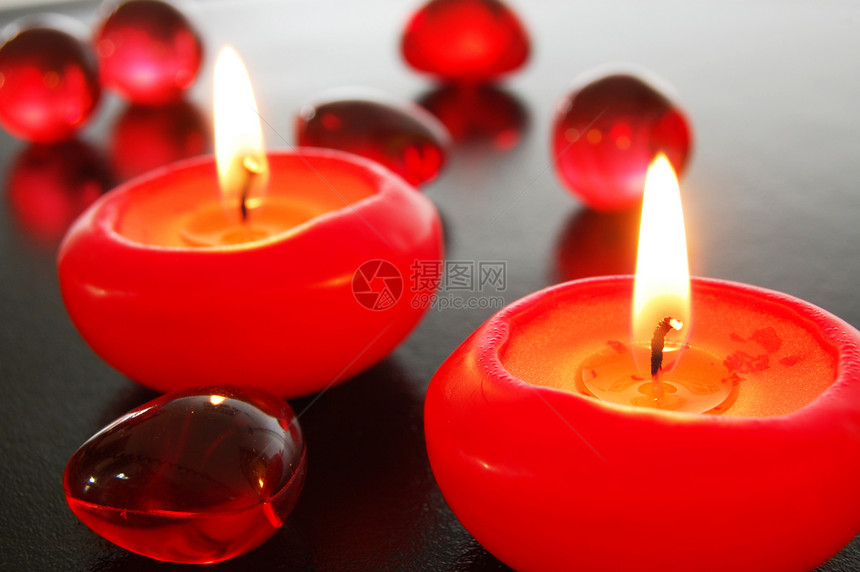 SPA 装饰香气疗法按摩黑色蜡烛桑拿浪漫身体护理浴室图片