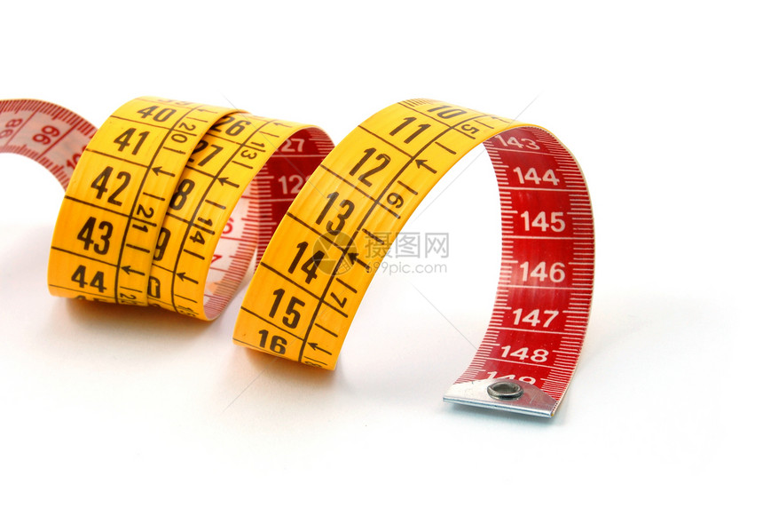 ea 磁带减肥刀具衣服厘米裁缝工具统治者饮食黄色高度图片