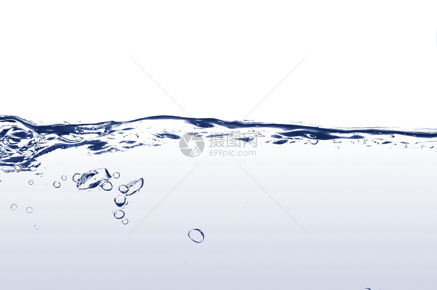 带泡沫的淡水浴室力量卫生活力保健蓝色波纹水滴飞溅口渴图片