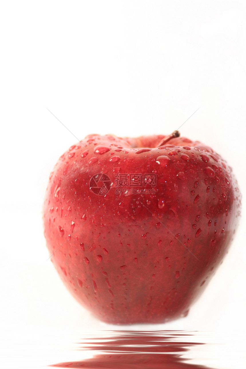 苹果白色饮食红色洪水图片