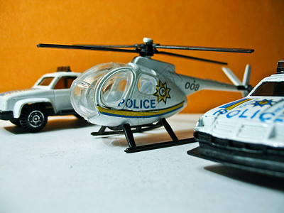 警察玩具车辆背景图片