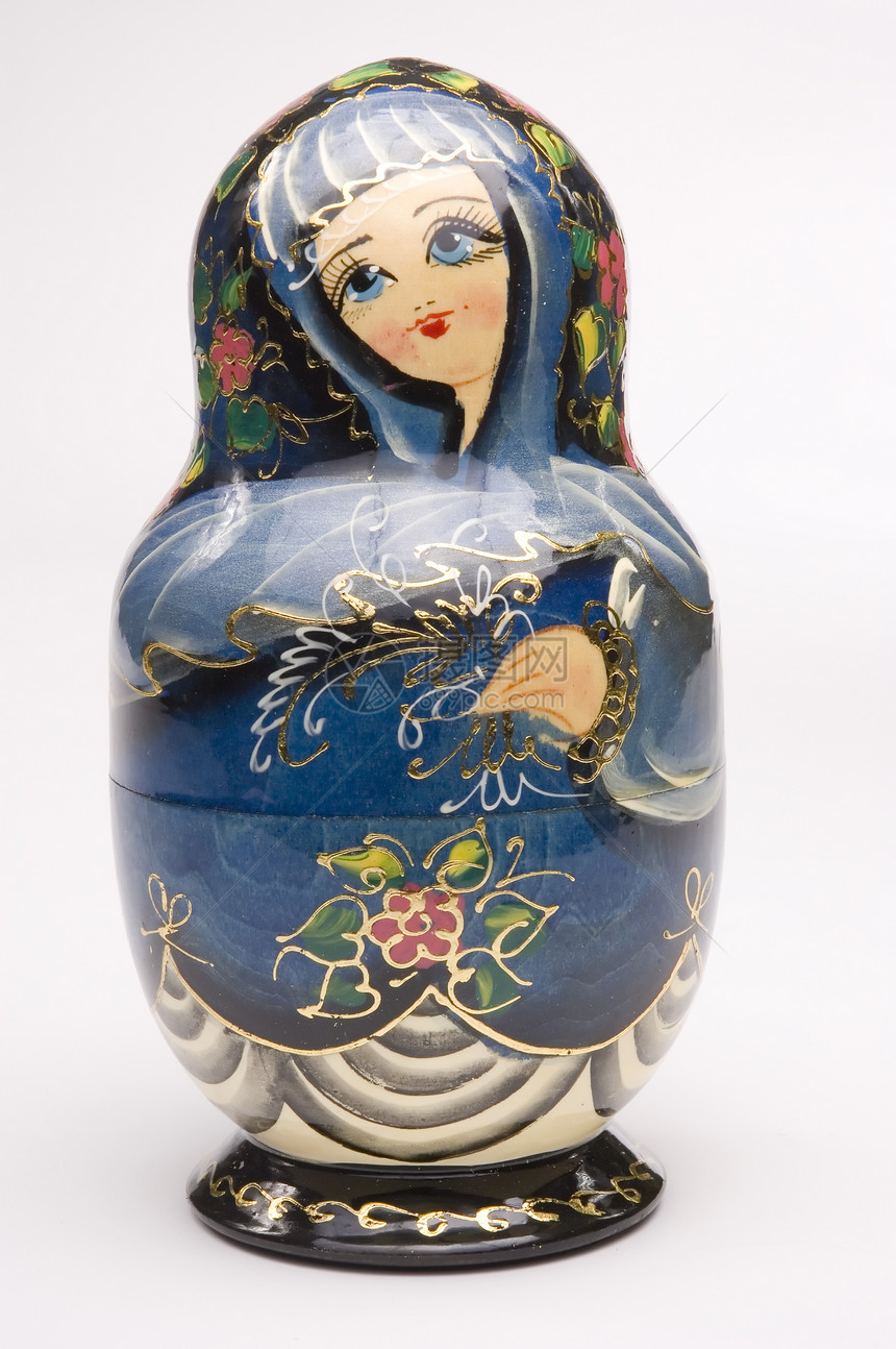 俄罗斯雀巢娃娃嵌套圆形木头文化玩具女士娃娃手工业艺术工艺图片