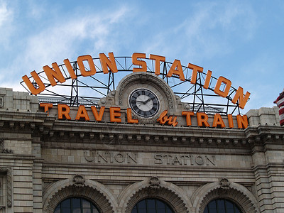 联合站地标火车站背景图片