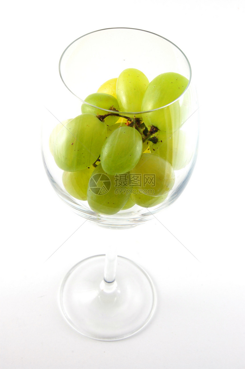 葡萄在玻璃杯中美食维生素绿色营养饮食甜点藤蔓果汁食物玻璃图片