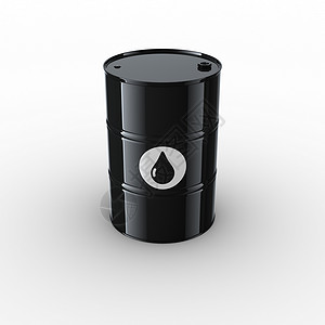 55加仑桶油桶桶黑色活力渲染计算机白色化学品化石燃料背景