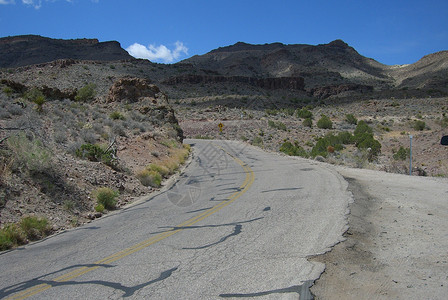 66号山口公路公路缠绕沙漠背景图片