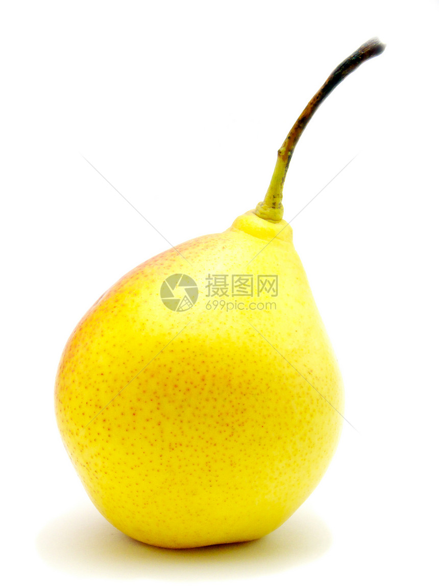 黄梨肉质黄色红色水果图片