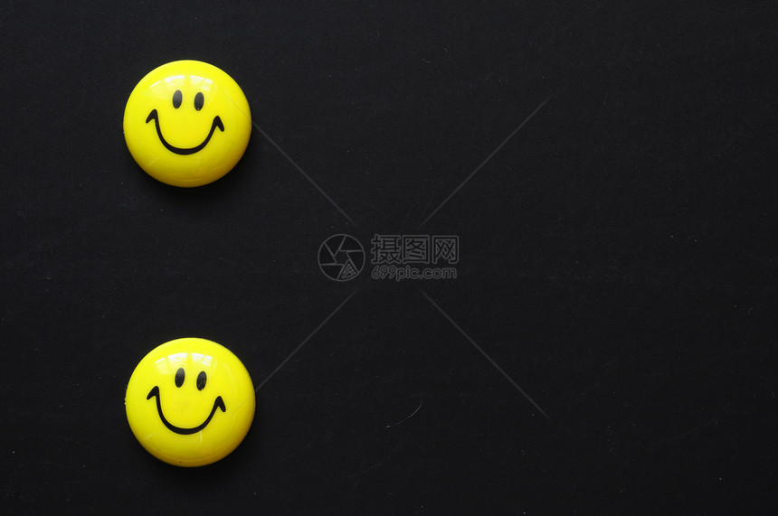 复制空间情感黄色笑脸卡片笔记黑色粉笔空白乐趣微笑图片