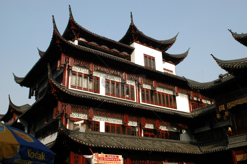 中华传统建筑结构阳台图片