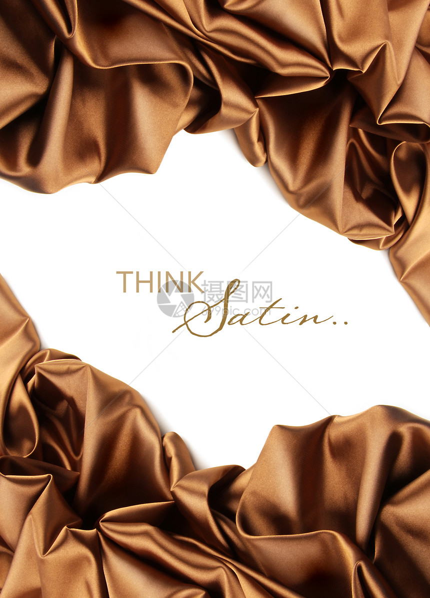 白色的金色棕褐色白皮织物棕色布料曲线材料涟漪艺术奢华巧克力丝绸衣服图片