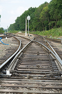 铁路旅行穿越路口运输金属背景图片