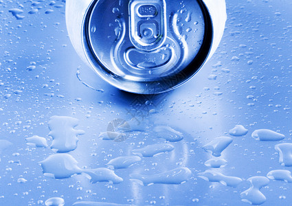 带水的银锡玻璃生活方式蓝色健康饮食塑料杯子医学保健矿物背景图片
