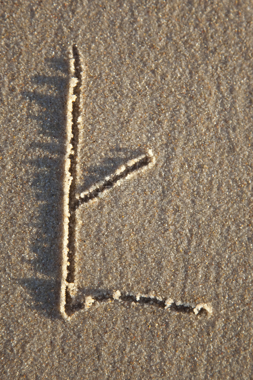 湿沙上的信艺术打字稿假期收藏字母图片