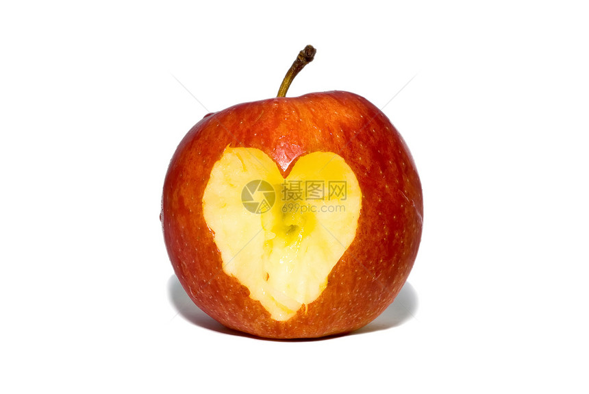 苹果的心脏 苹果坠入爱河图片